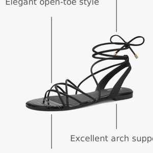 Chic Black Strappy Sandals